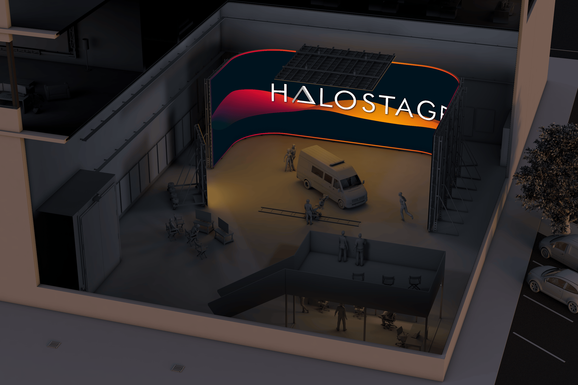 The HALOSTAGE at Studio Babelsberg in Studio 10.